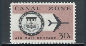 Canal Zone 1965 Seal and Jet Plane 30c Scott # C46 MNH
