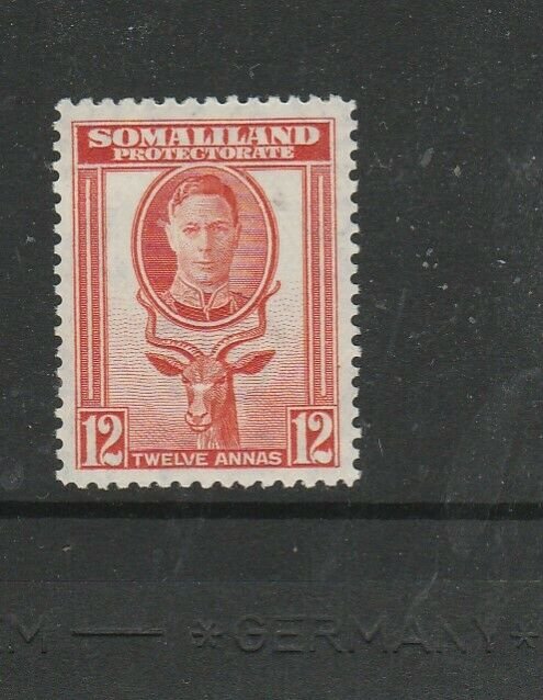 Somaliland 1942 GV1 Defs 12As MM SG 112