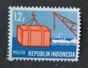 Indonesia 1969 Scott 769 MNH - 12r,  Five Year Development Plan,  Overseas Trade