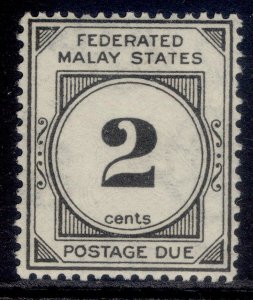 MALAYSIA - Federated Malay GV SG D2, 2c black, M MINT.