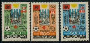 Uruguay C395-7 MNH UPU, Olympics, World Cup Soccer, Horse