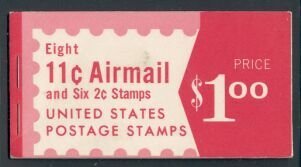 US Stamp #BKC22 Combination Bklt w/ 2 Panes #C78a & 1 #1280a