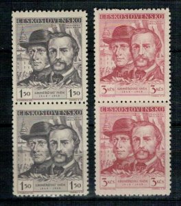 Czechoslovakia 1948 MNH Stamps Pairs Scott 355-356 Assembly Parliament