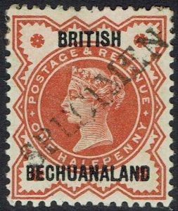 BECHUANALAND 1888 QV GB 1/2D SPECIMEN