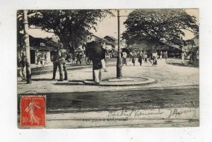 1907 France postcard cover to Bayoone Street Scene Colombo Ceylon