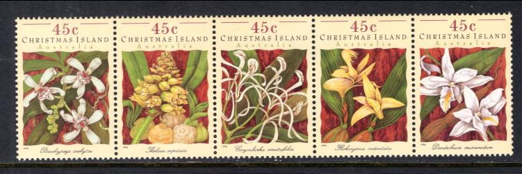 Christmas Island 363 Orchids MNH VF