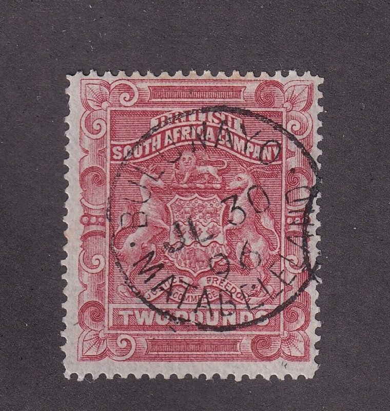 Rhodesia Scott # 17 F-VF used neat cancel nice color cv $ 200 ! see pic ! 