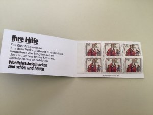 Germany Berlin  1984-1985  Red Cross mint never hinged stamps booklet Ref R49837