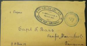 O) 1892 COLOMBIA, AGENCIA POSTAL NACIONAL COLON - REPUBLIC OF COLOMBIA-ESTABLISH 