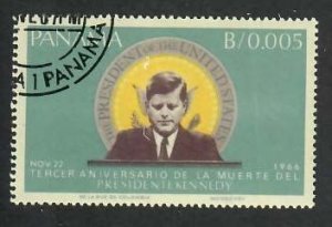 Panama; Scott 473; 1966; Precanceled; NH; JFK
