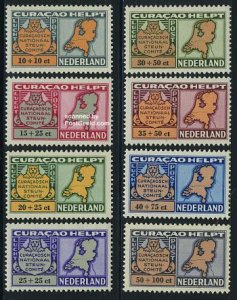 Netherlands Antilles 1946, Aid to Netherlands 8v, MNH
