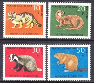 Germany 1968 Animals Complete Mint MNH Set SC B430-B433