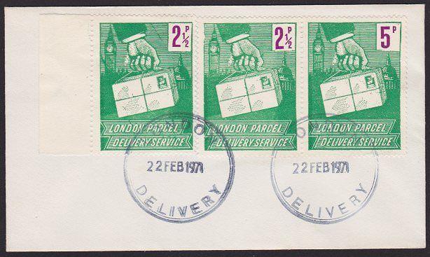 GB 1971 Postal Strike : London Parcel Delivery stamps on cover..............6705