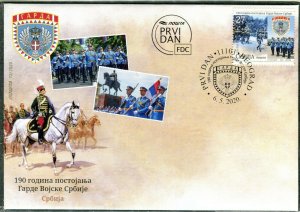 1524 SERBIA 2020 - 190th Anniversary of Serbian Armed Forces Guard - FDC