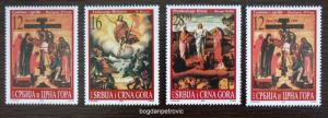 2003 SERBIA-MONTENEGRO-FULL SET (MNH)! yugoslavia easter religion jesus I2