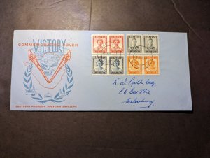 1947 British Southern Rhodesia Victory Souvenir Cover Salisbury Local Use