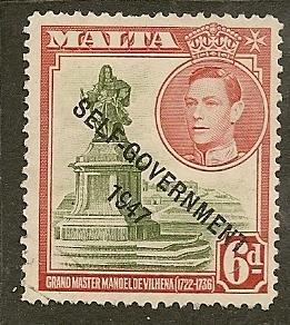 Malta  Scott    216   Overprint    Used