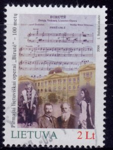 Lithuania, 2006, 100th Anniversary of First Opera - Birute, sc#821, used,++