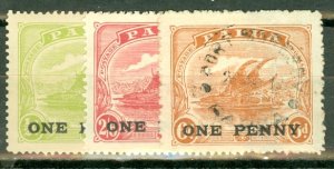 IW: Papua New Guinea 74, 76-7, 79 mint; 75, 78 used CV $51; scan shows only a...