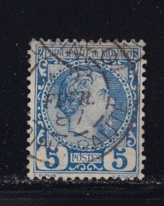 Monaco Scott # 3 VF used neat cancel with nice color scv $ 35 ! see pic !