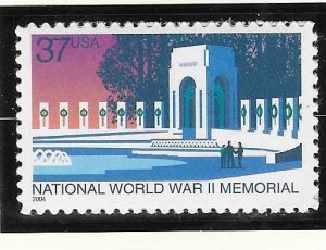 US#3862  37c World War II Memorial  (MNH) CV $0.75