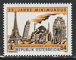 1984 Austria - Sc 1282 - MNH VF - 1 single - Minimundus (Model City)