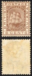 British Guiana SG129 6c Brown Wmk Crown CC M/M