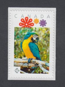 MACAW PARROT = Exotic bird = postage stampMNH Canada 2014 [pp9exb7/5]