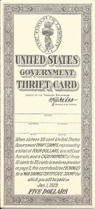 WS1, (5) ATTACHED ON US GOV'T THIRFT CARD, Pristine, FREE INSURED SHIPPING,