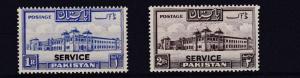 PAKISTAN  1948   S G  023 + 024   VALUES TO 2R    VLMH 