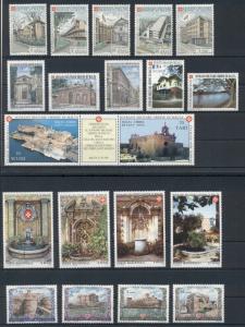 Architecture Castles Sovereign Order of Malta 21 MNH stamps set 