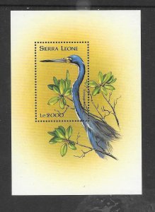 BIRDS - SIERRA LEONE #2106 S/S MNH