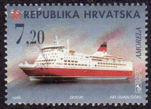 Croatia 376G - Used - 7.20k Passenger Ship Amorella (1998) (cv $3.50)