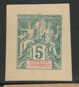 French Senegal France Postal Stationery Cut Out A17P2F348