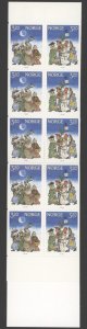 1991 Norway Scott #1000a, Christmas - Complete Booklet MNH