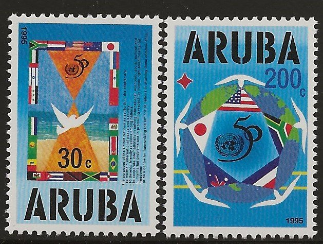 ARUBA  SC #  142 - 3    MNH