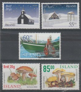 Iceland SC 954-5, 956, 957-8 Mint, Never Hinged