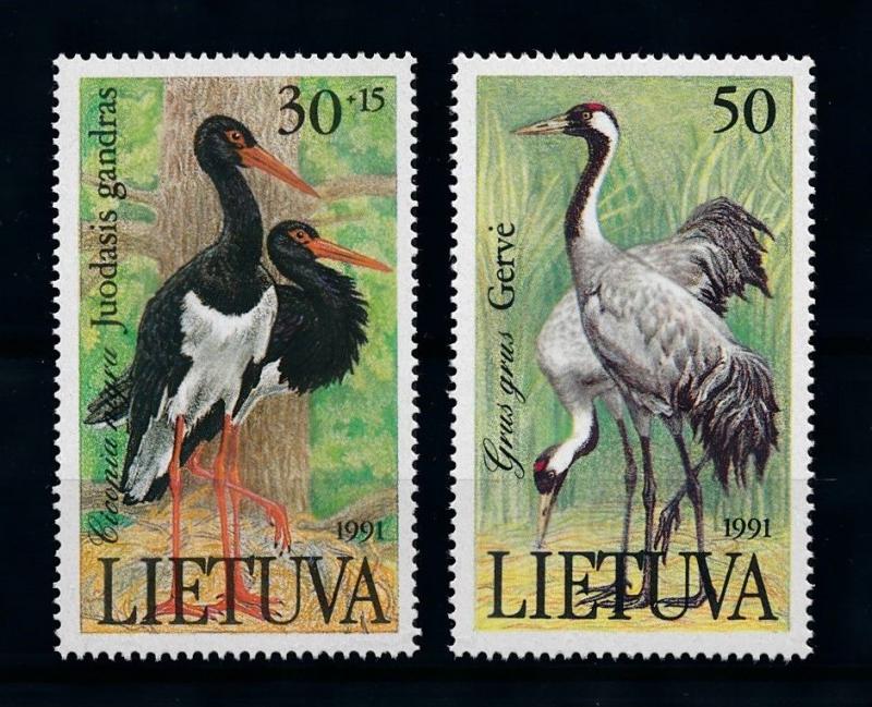 [79002] Lithuania 1991 Birds Vögel Oiseaux  MNH