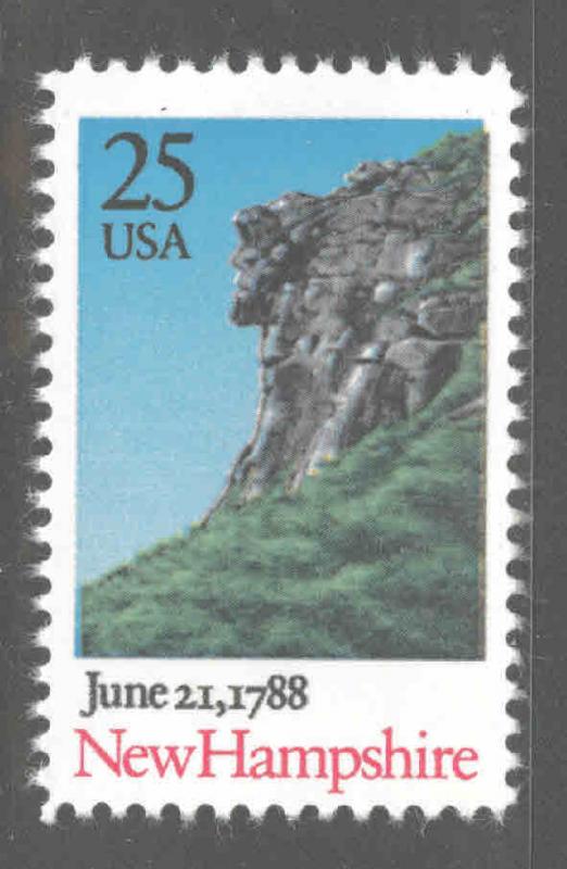 USA Scott 2344 MNH** New Hampshire statehood, Old Man of the Mountains