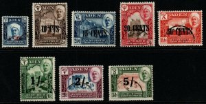 ADEN-HADHRAMAUT SG20/7 1951 SURCHARGE SET FINE USED