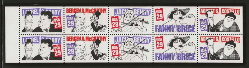 #2562-66 MNH Complete Booklet Pane.