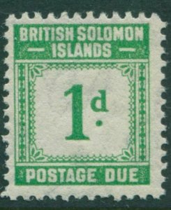 Solomon Islands Due 1940 SGD1 1d emerald-green POSTAGE DUE MLH