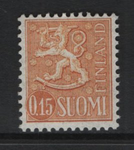 Finland   #401  MNH   1963   lion  15p   yellow orange