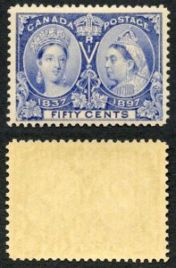 Canada SG135 50c DEEP Ultramarine Diamond Jubilee U/M (MNH) Unitrade Cat 1800