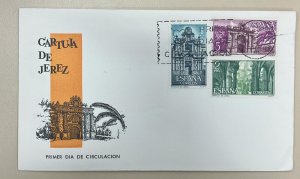 PN) 1966 SPAIN, MONASTERY AND CONVENTS OF JEREZ CHARTERHOUSE, FDC XF