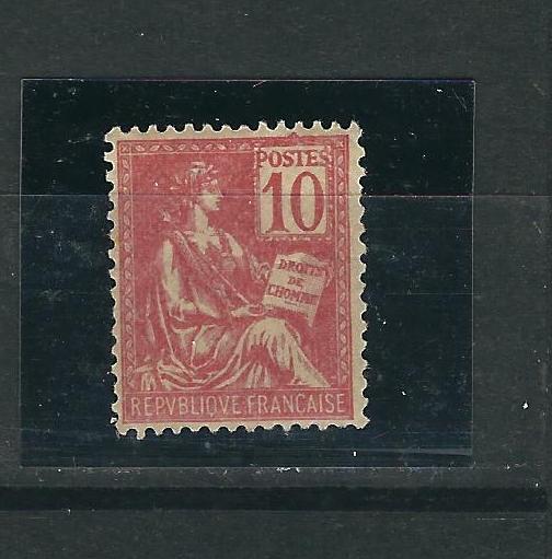 France 116 Y&T112 10c Rose MNH F/VF 1900 SCV $75.00