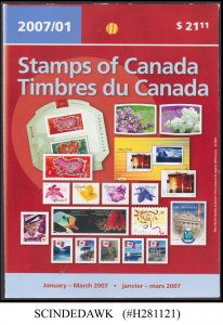 CANADA - 2007 STAMPS OF CANADA JANUARY to MARCH IN A SEALED PACK