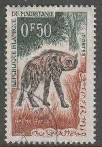 Mauritania 134 Striped Hyena 1963