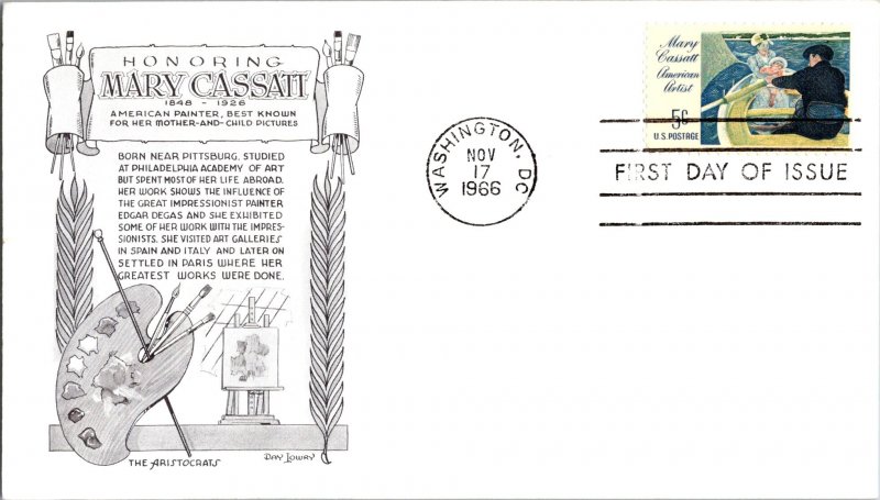 United States, District of Columbia, United States First Day Cover, Art