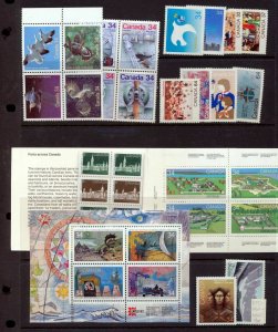 CANADA 1980s MNH MH (70+Items)FaceApx$40(Top 539